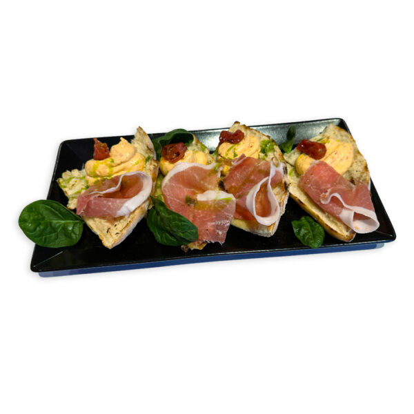 Bruschetta με proscuito